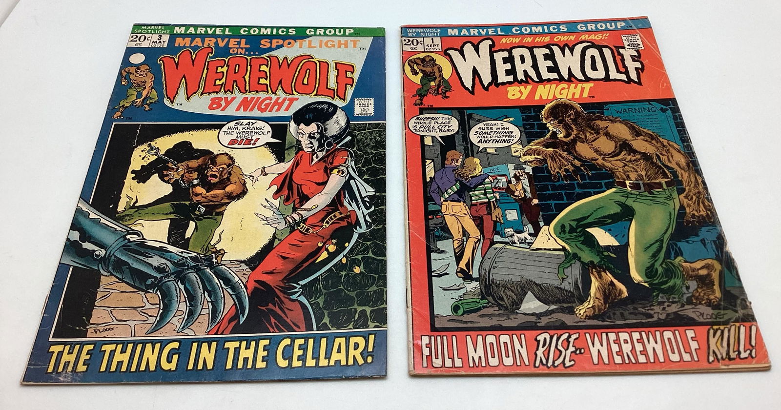 Marvel Werewolf by Night #1 and Marvel Spotlight #3 (1 of 4)
