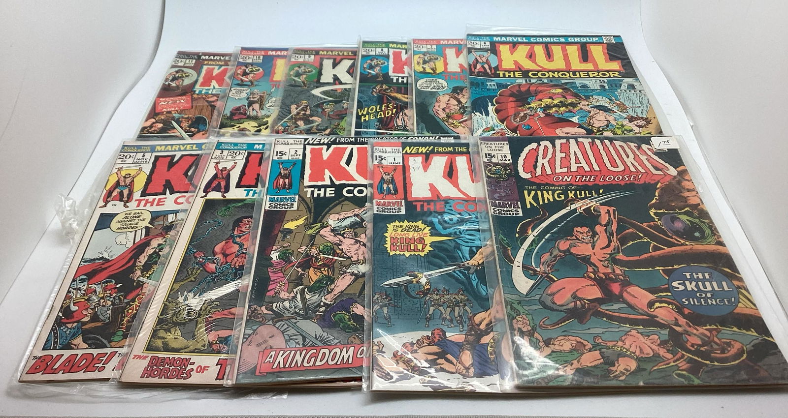 Lot of 11 Issues Marvel Kull the Conqueror (1 of 4)