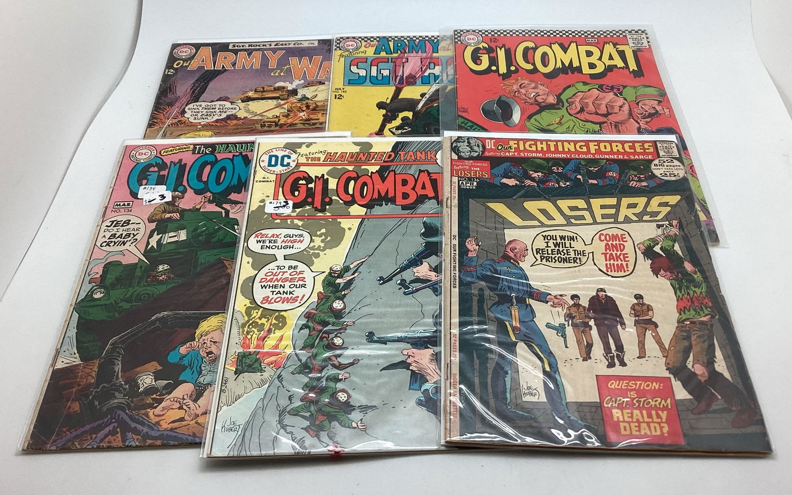Lot of 6 Issues DC Military Comics (1 of 2)