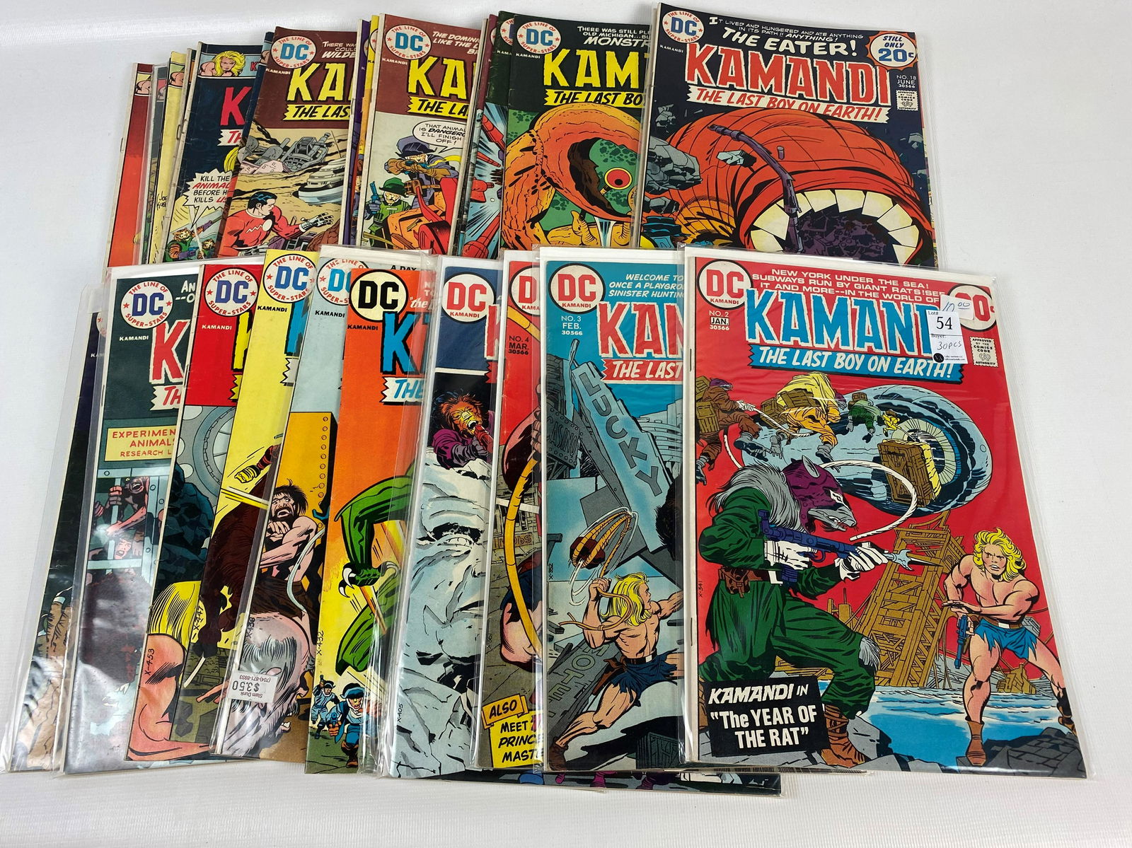 Lot of 30 Issues DC  Kamandi Last Boy on Earth Jack Kirby (1 of 2)