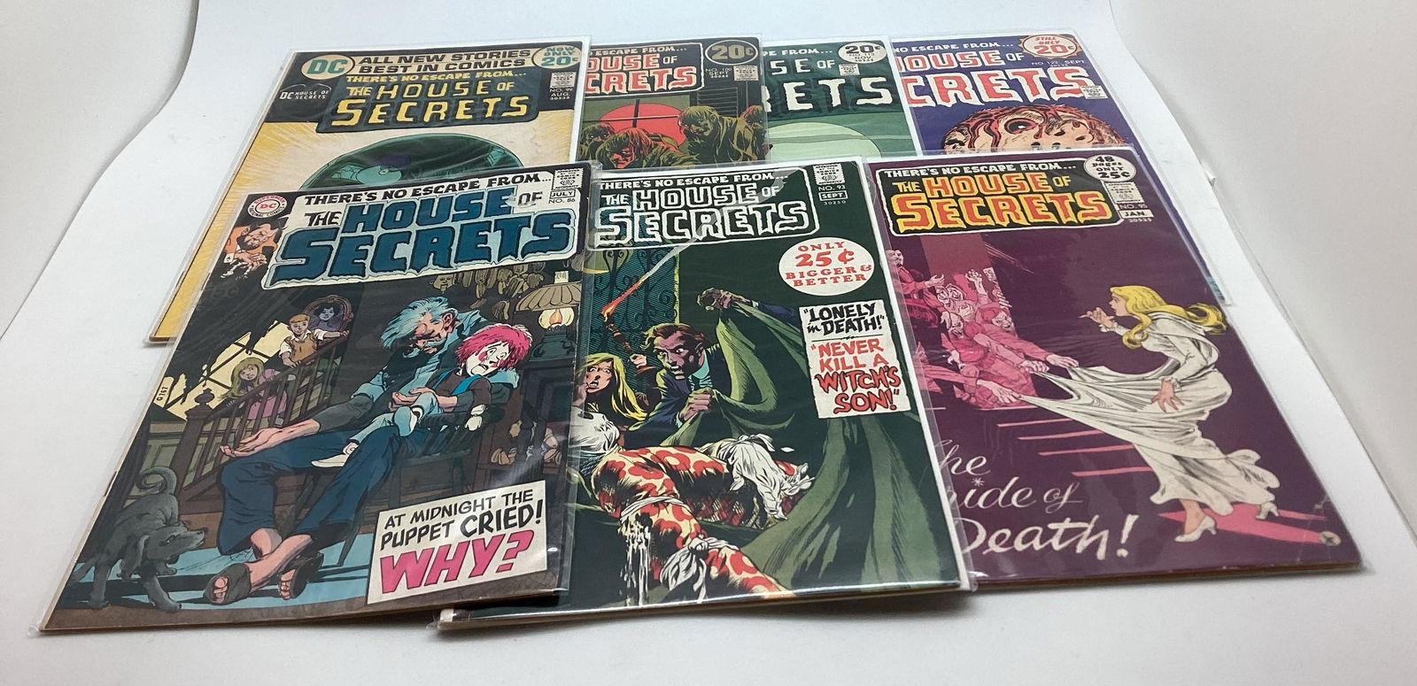 Lot of 7 Issues DC The House of Secrets Wrightson (1 of 2)