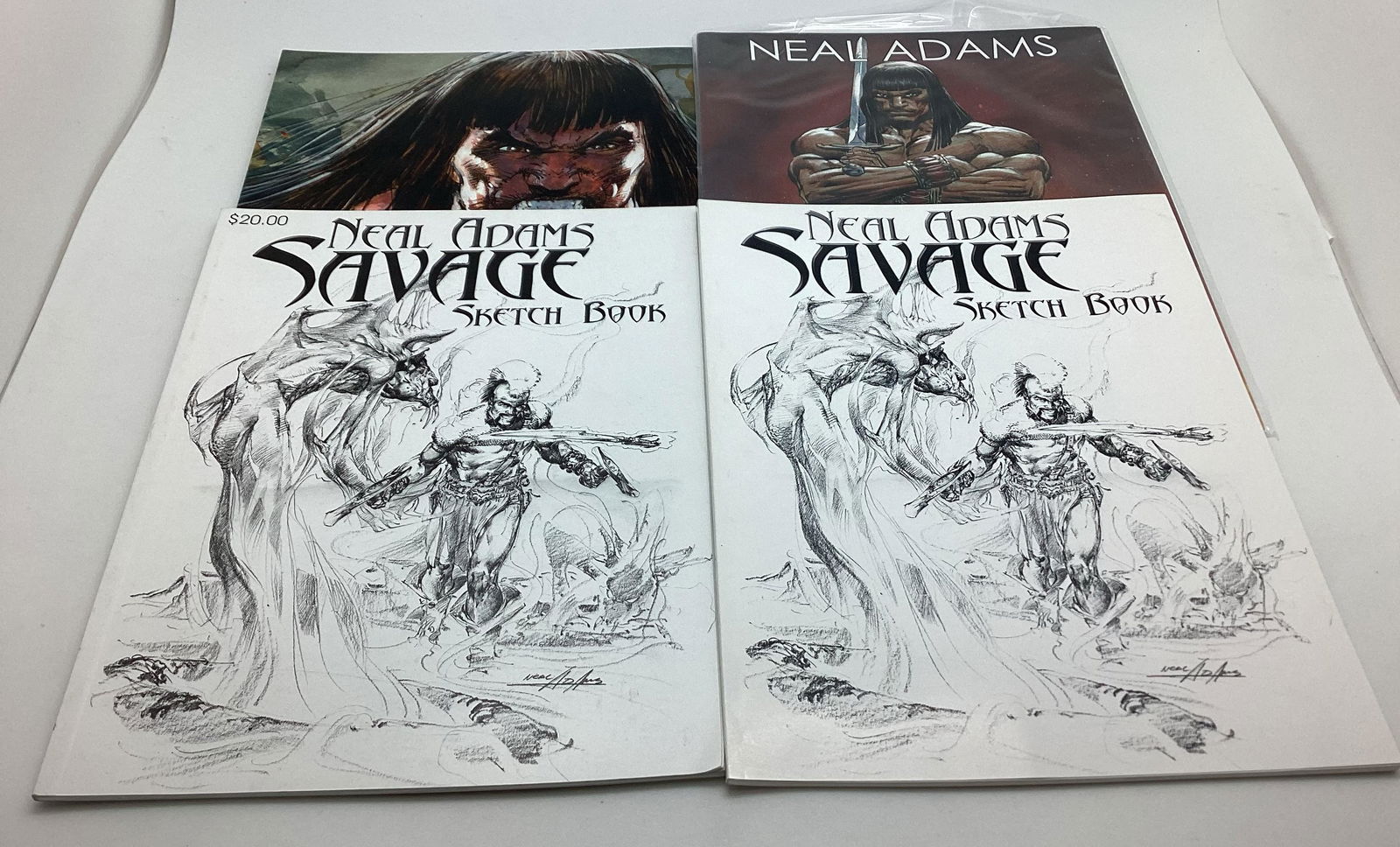 Lot of 4 Issues Neal Adams Savage Sketch Book Signed (1 of 3)