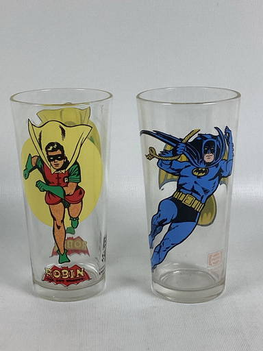 1978 DC COMICS batman and robin boy wonder robin pepsi glass