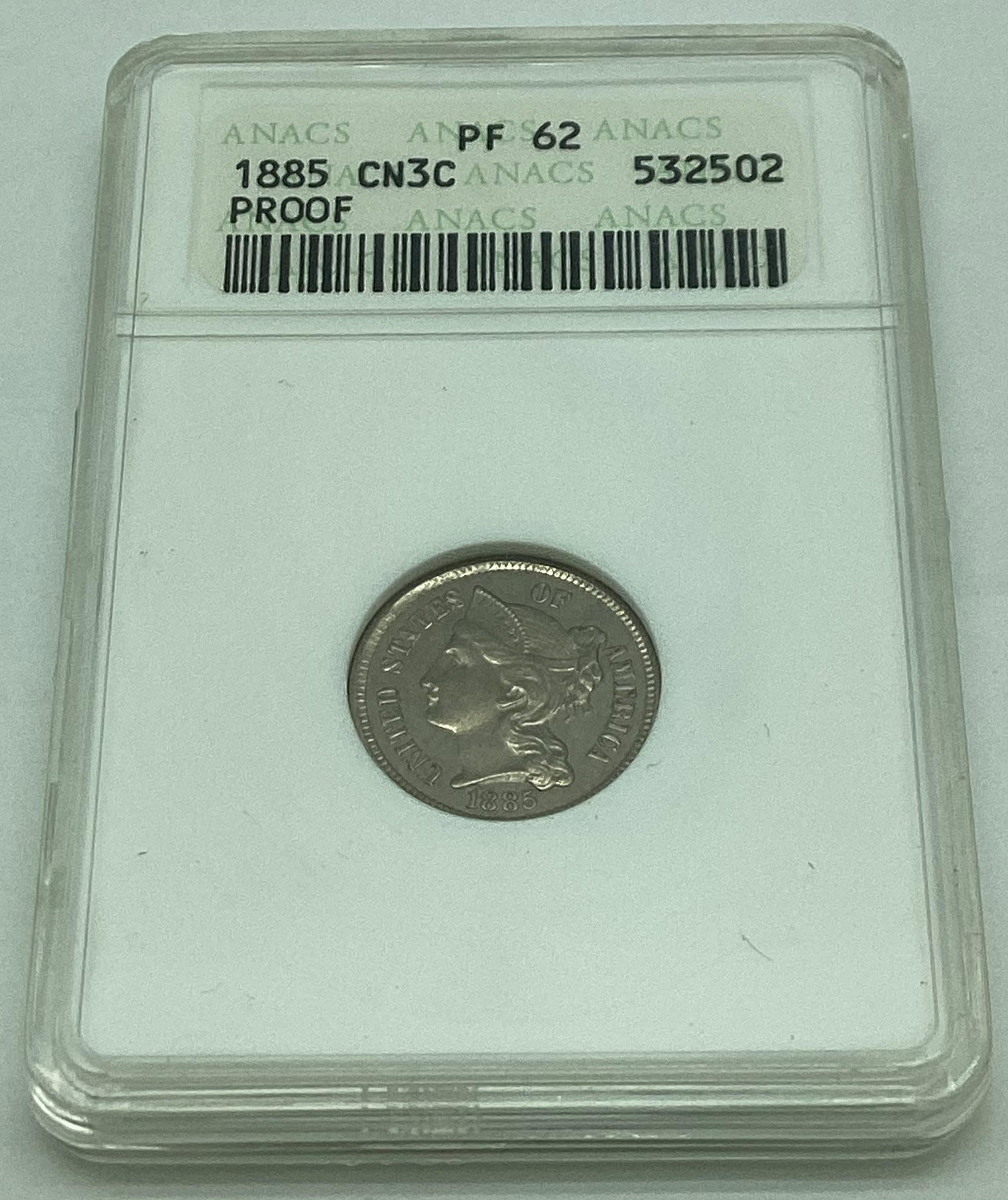 1885 Proof Three Cent Nickel (1 of 2)
