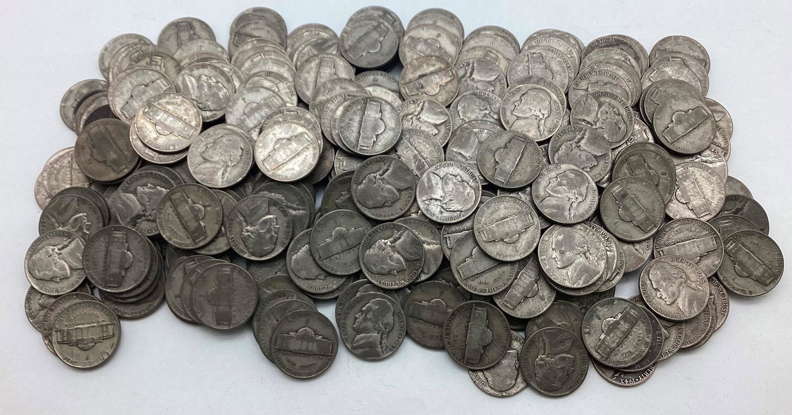 Lot of 300 Wartime Silver Jefferson Nickels (1 of 1)