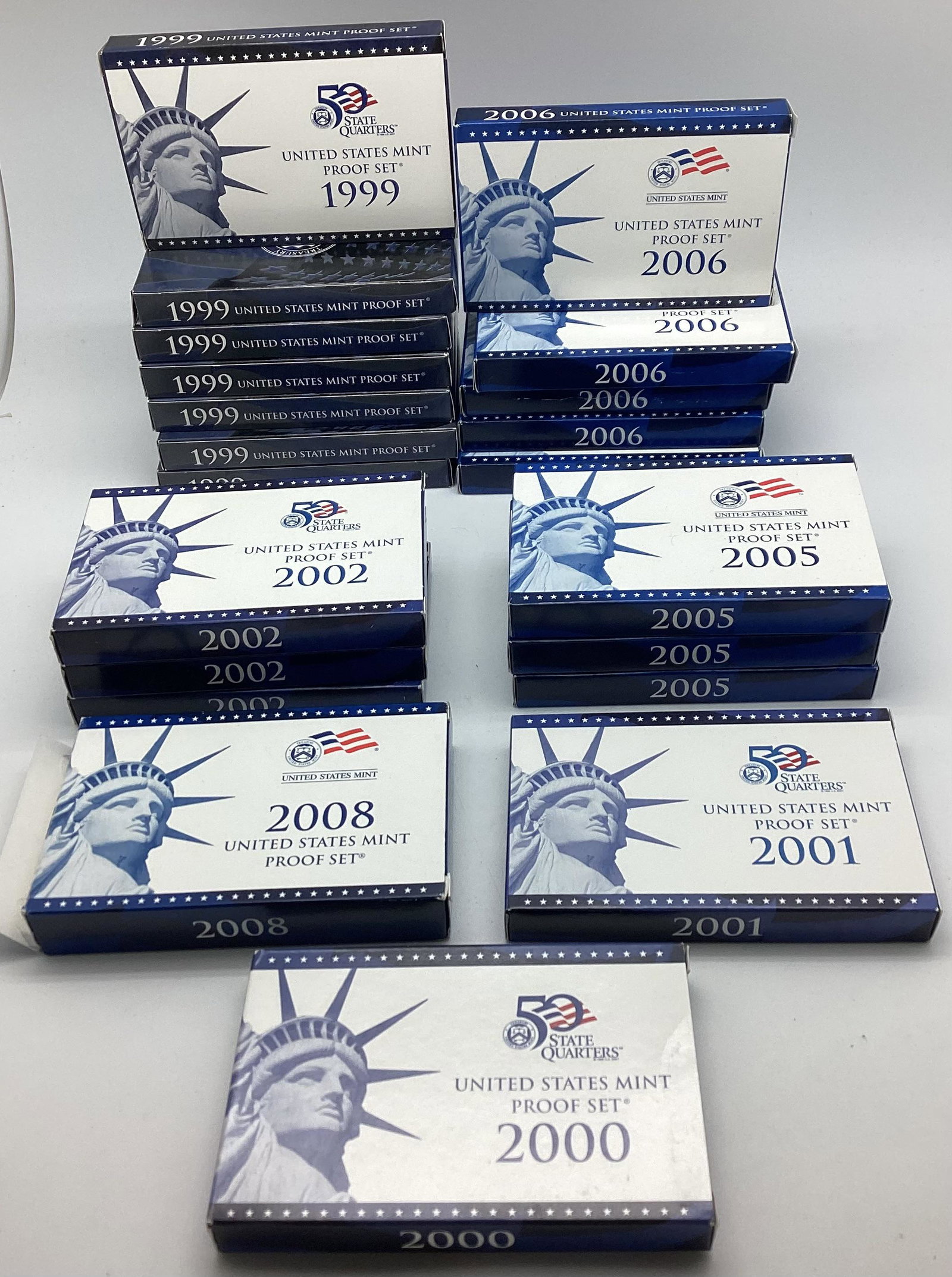 Lot of 21 US Proof Sets (1 of 1)