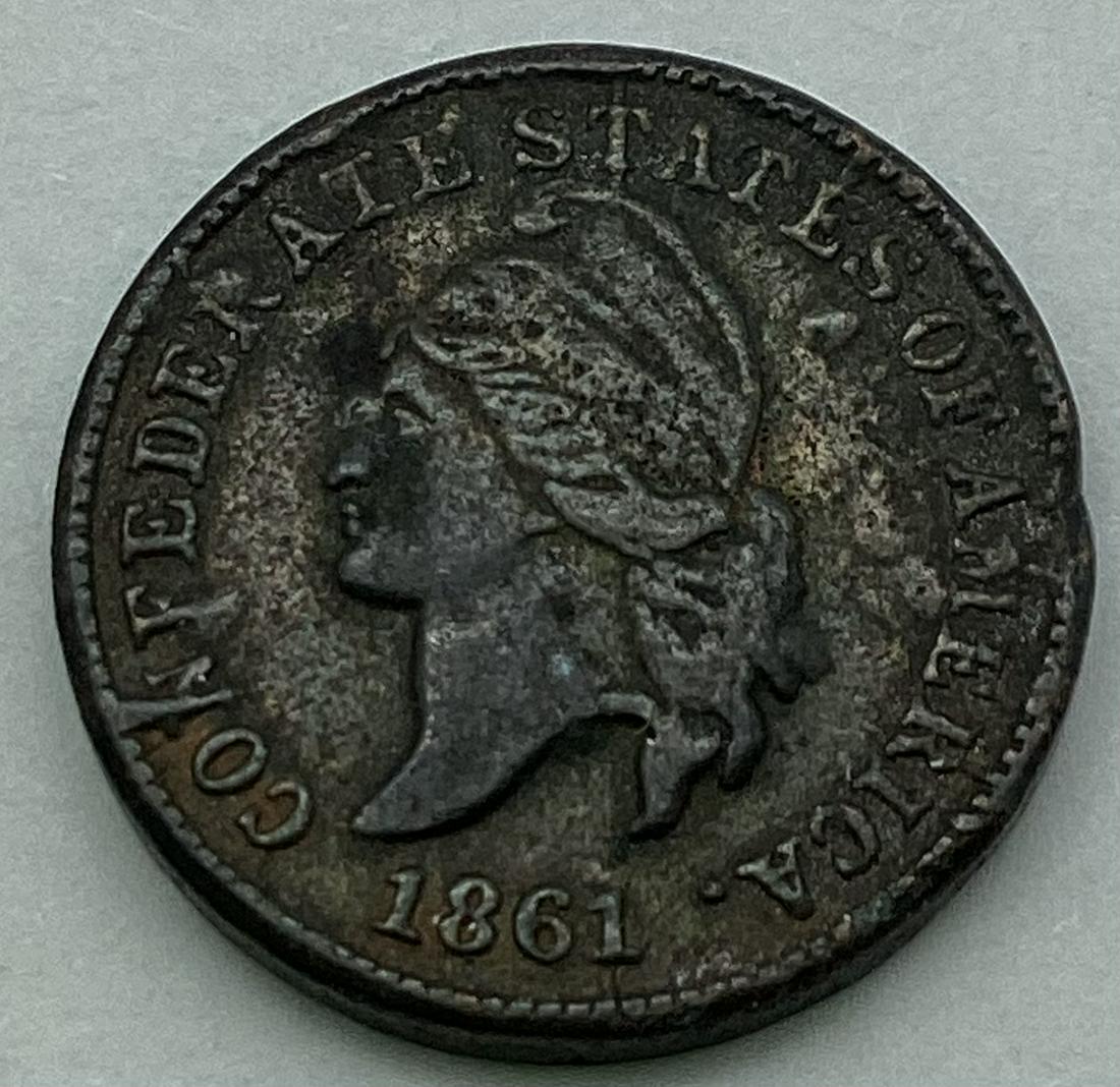 Vintage 1861 Confederate Cent Restrike (1 of 2)