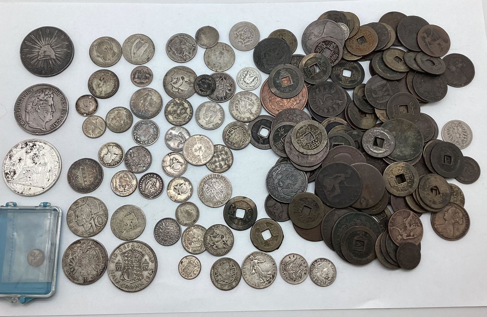 Lot of Mostly 19th Century Foreign Coins (1 of 4)