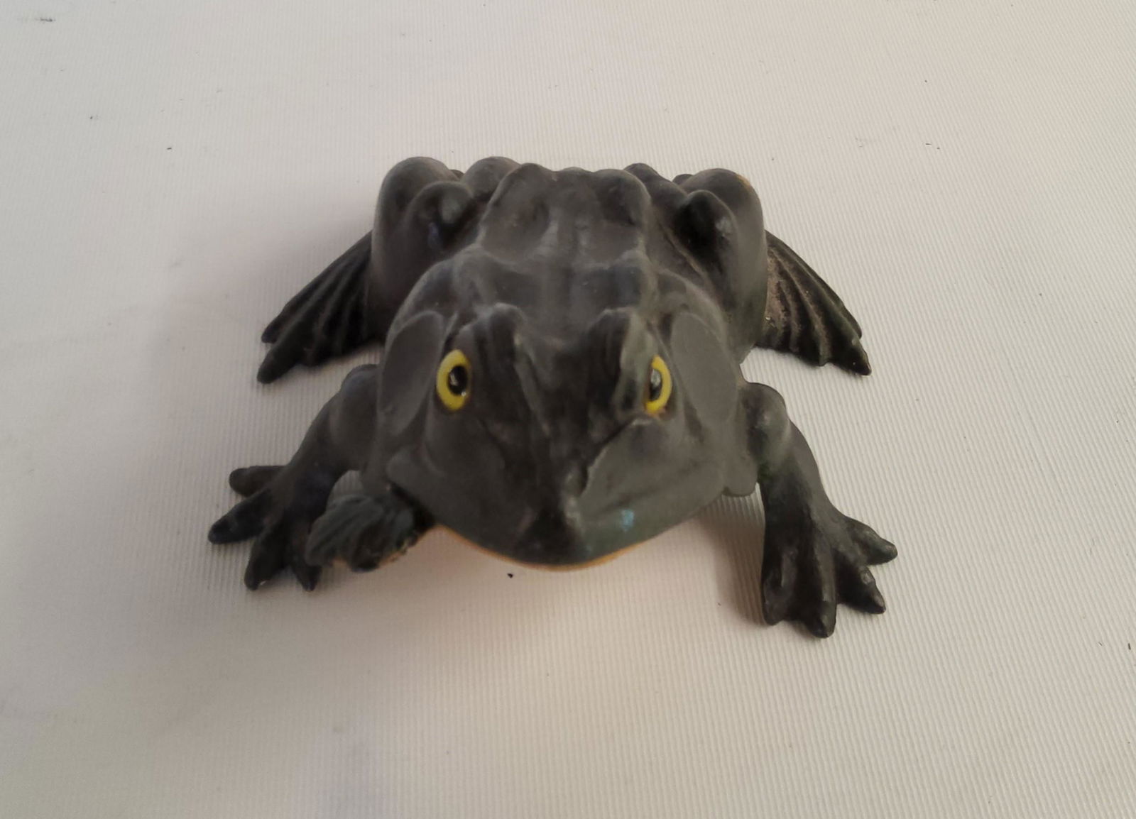 Vintage Cast Iron Figural Frog Store Counter Bell (1 of 3)