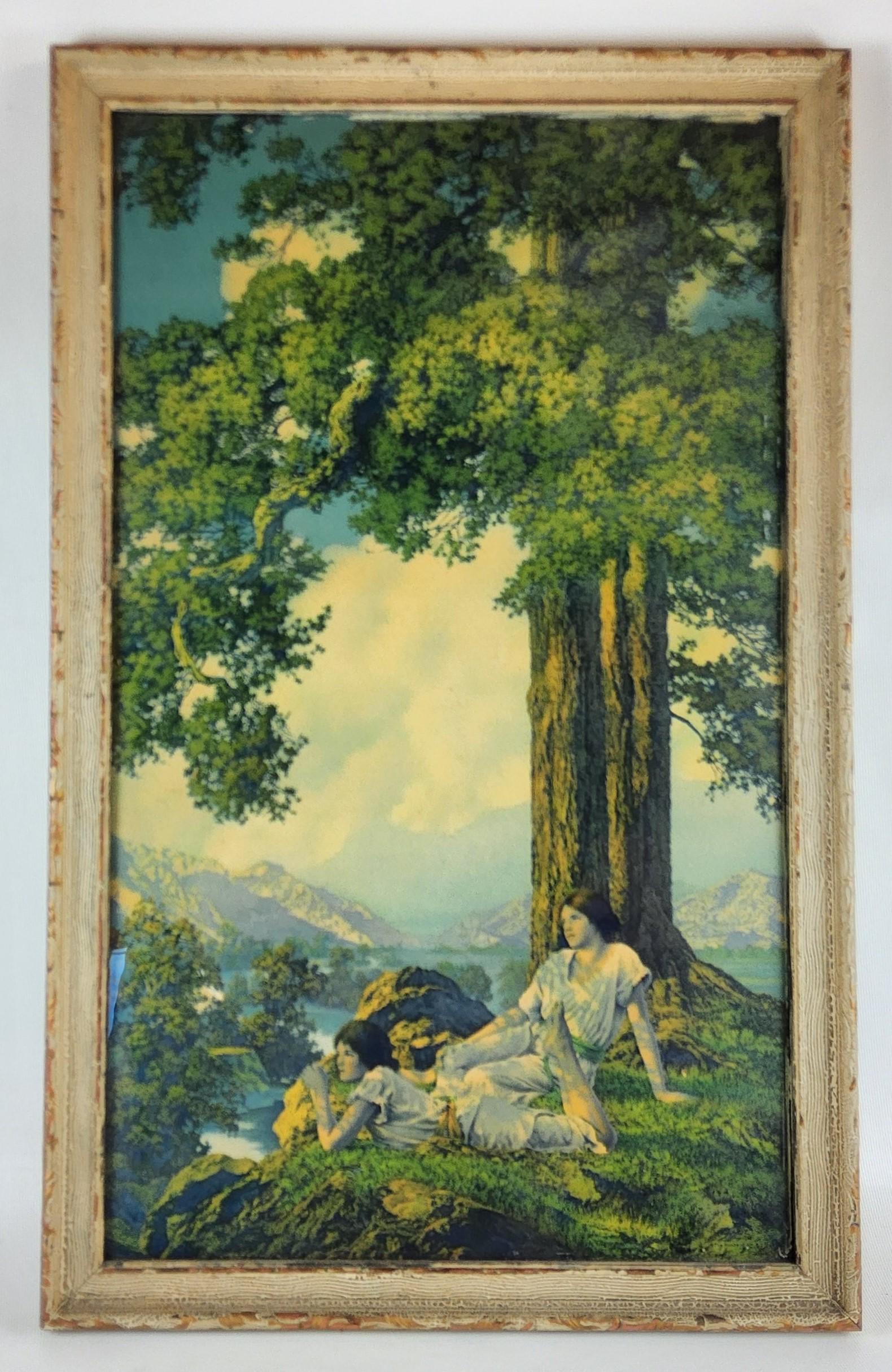Vintage 1930's Art Print 'Hilltop' by Maxfield Parrish (1 of 3)