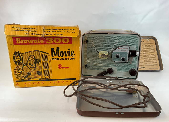 Vintage Brownie 300 8mm Movie Projector In Box