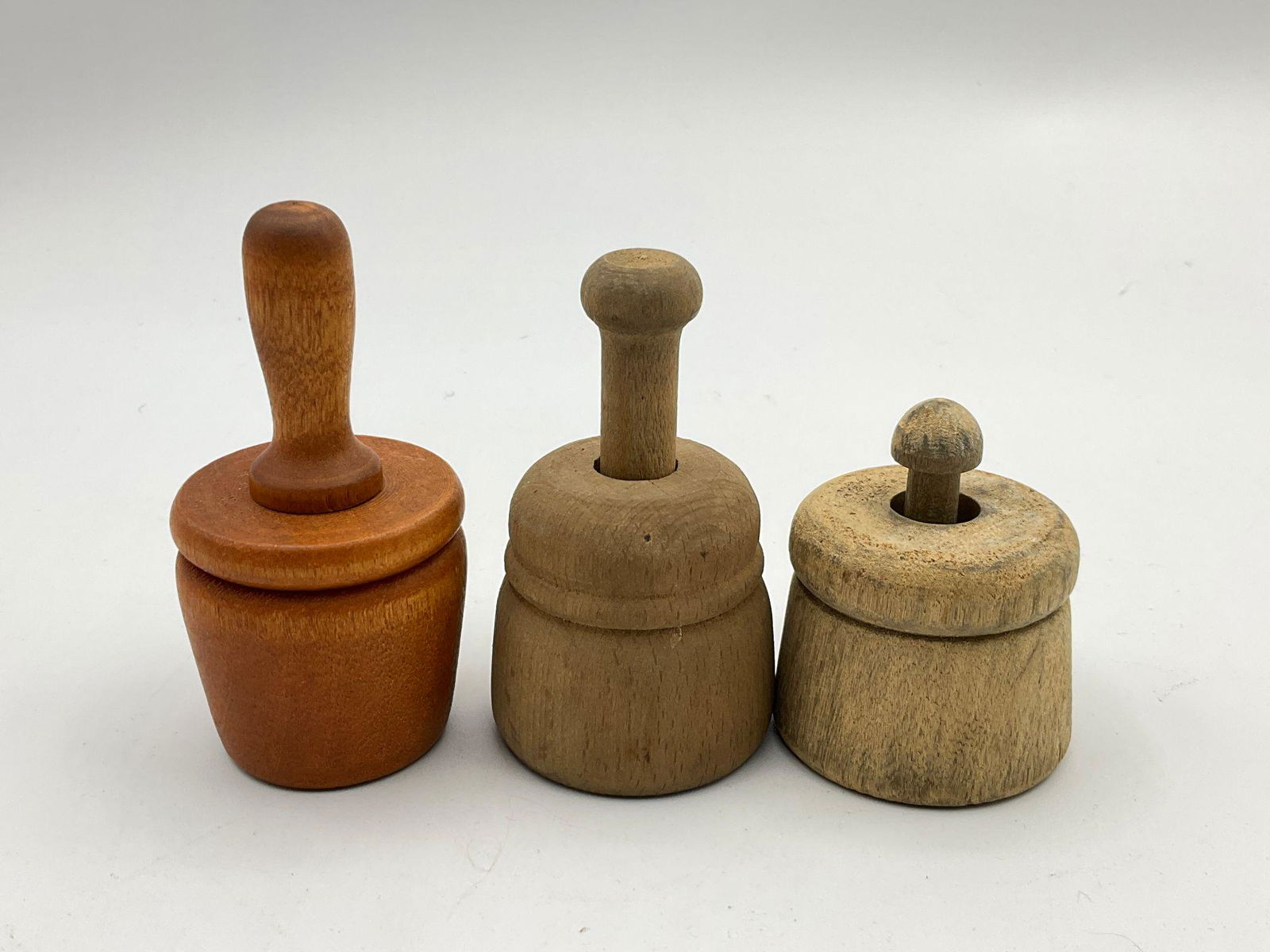 Three Small Wooden Butter Molds (1 of 6)