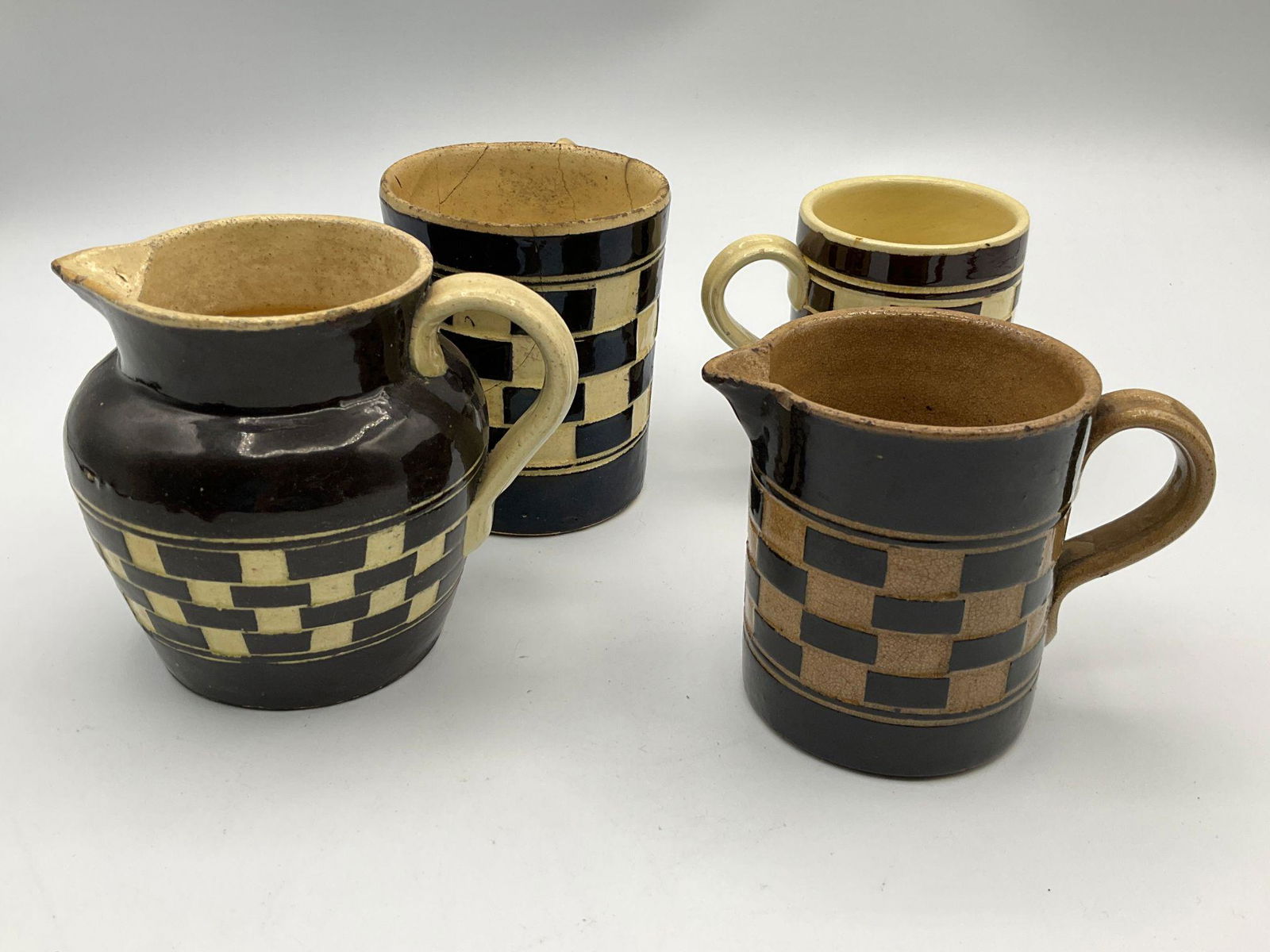 Mocha Ware Checkerboard Pieces (1 of 15)