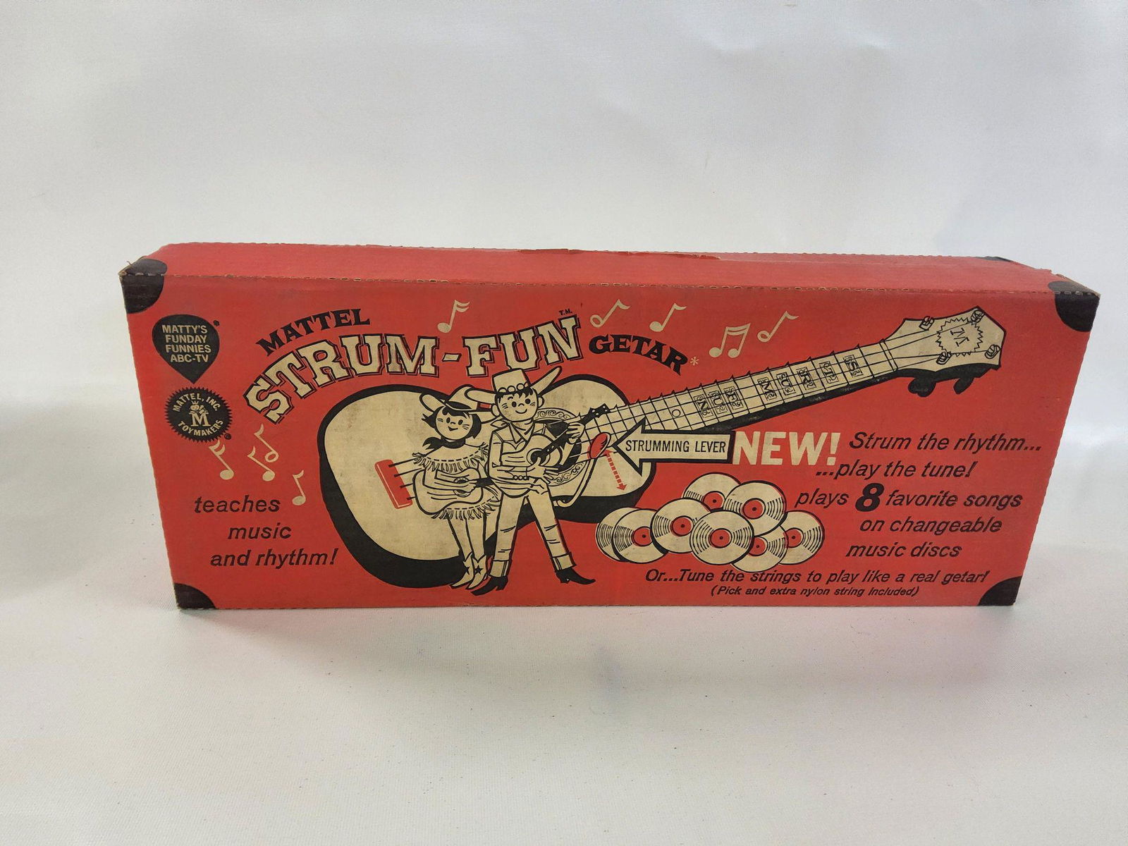 Vintage Mattel Strum-Fun Getar Guitar Childs Toy (1 of 7)