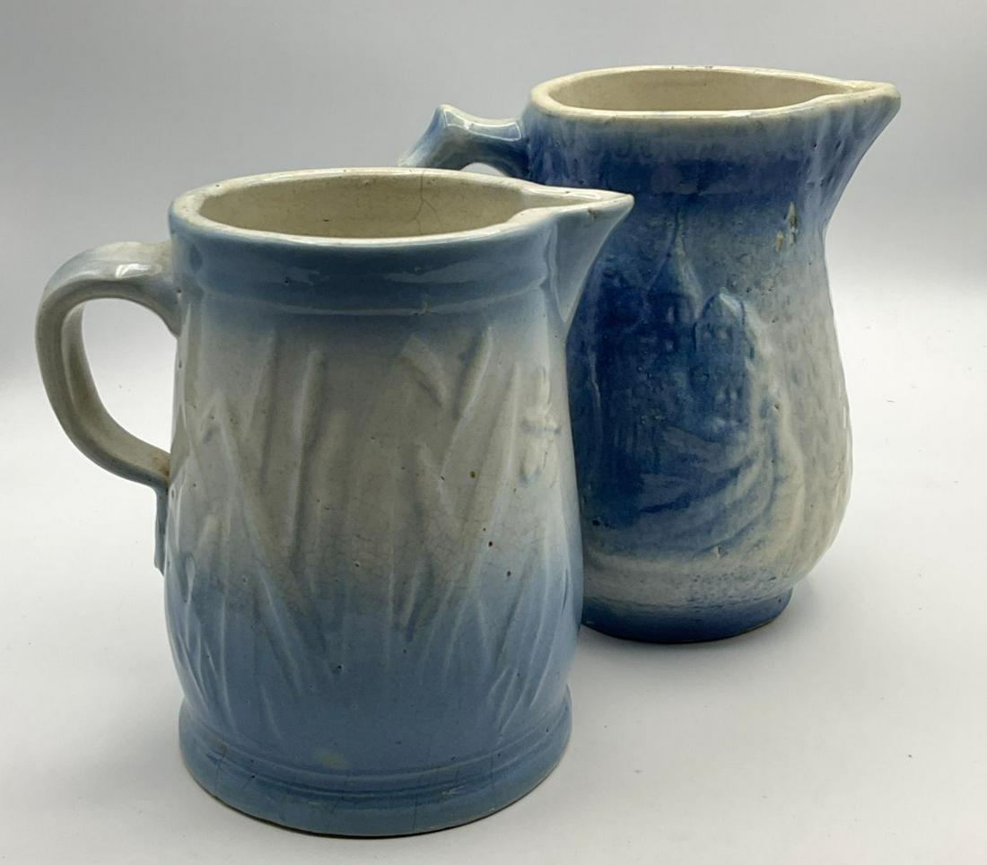 Blue & White Salt Glaze Pitchers (1 of 10)
