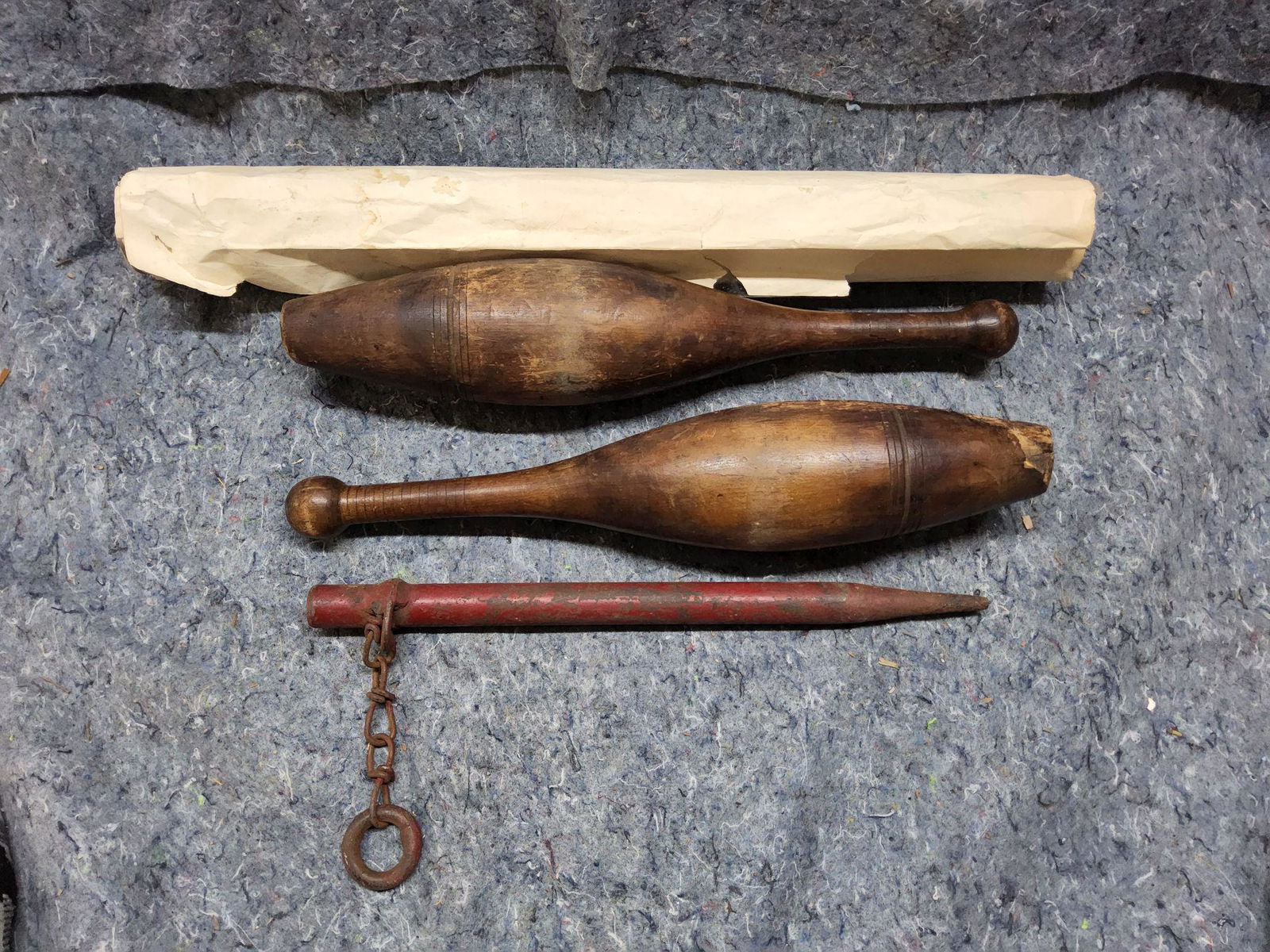 Vintage Circus Carnival Indian Clubs, Tent Stake, Poster (1 of 3)