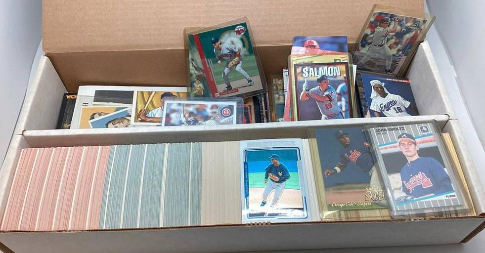 Large Collector Box Of Baseball Cards