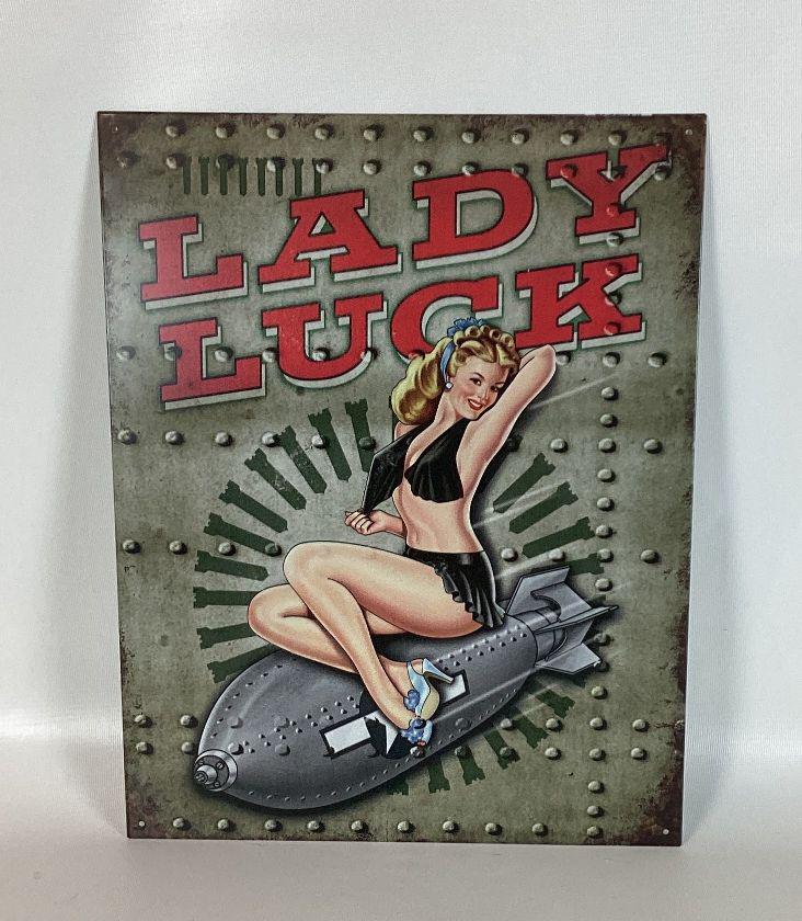 WWII Bomber Nose Art Retro Tin Sign (1 of 1)