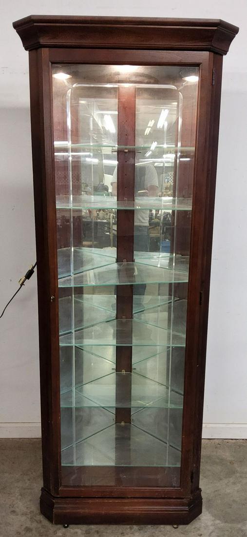 Howard Miller Six Shelf Lighted Corner Curio Cabinet
