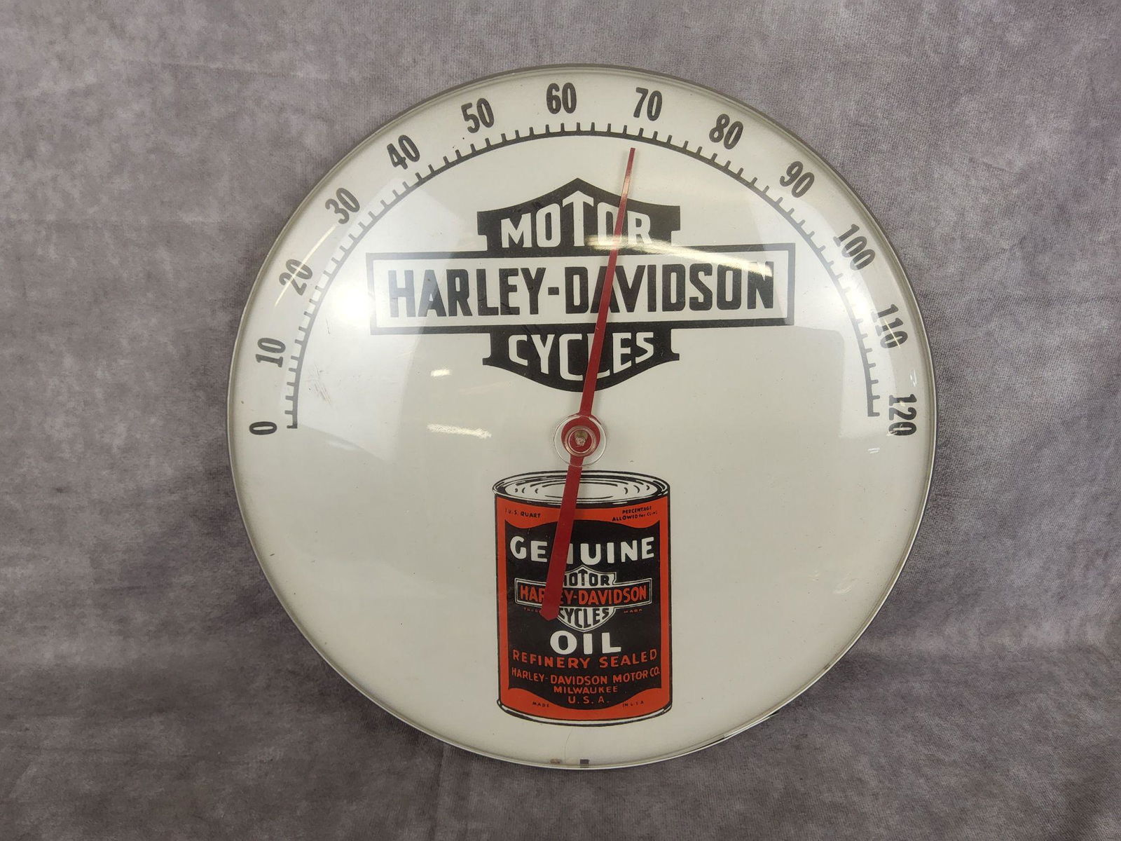 Harley Davidson Wall Mount Advertising Thermometer (1 of 2)