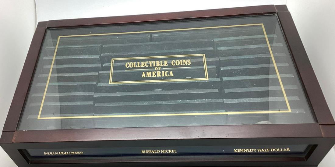 Collectible Coins of America Set in Glass Case (1 of 5)