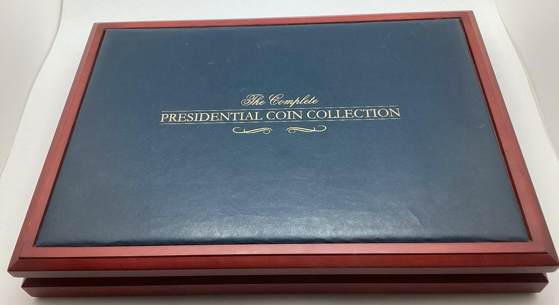 Presidential Dollar Set in Custom Wood Box: Missing Eisenhower and Carter bit comes with extras of others. All uncirculated.