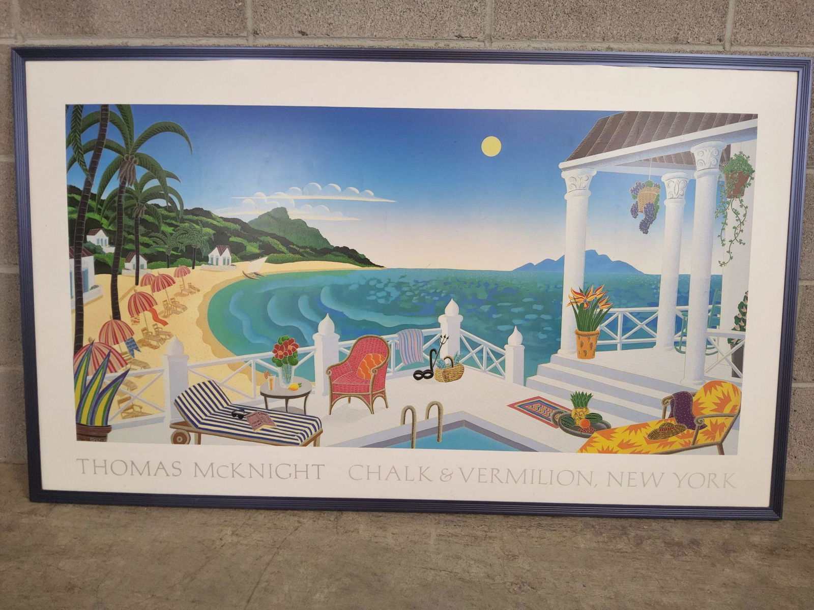 Thomas McKnight Chalk & Vermilion New York Painting Print Seascape (1 of 3)