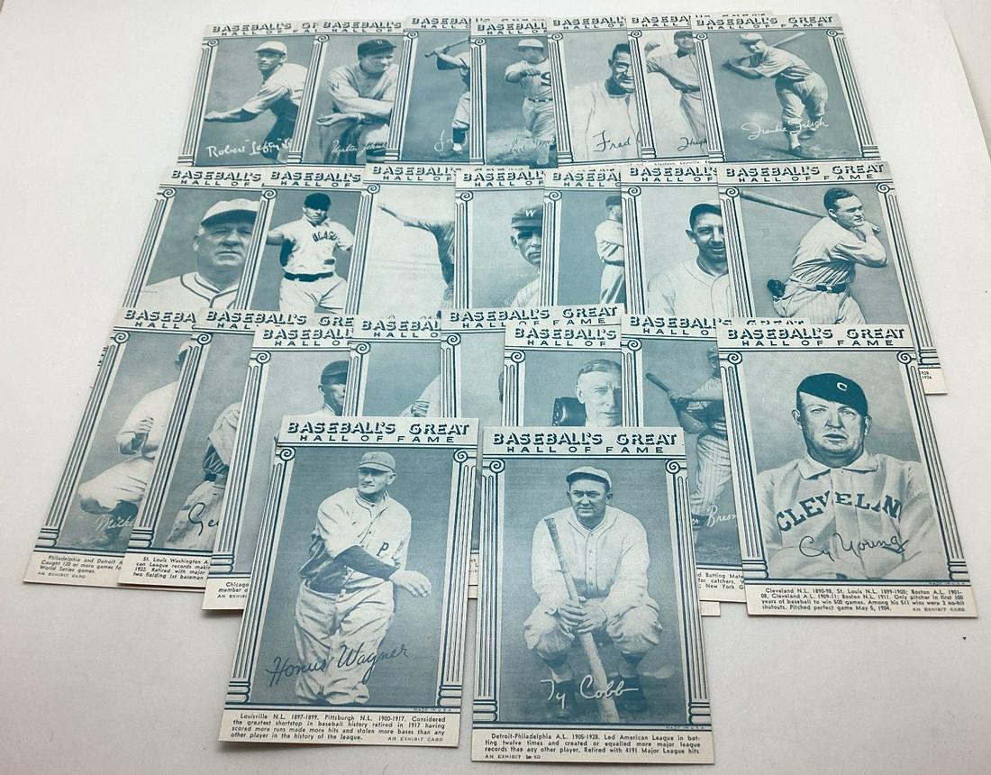 1974 Exhibits Baseball Hall of Fame Set Ty Cobb Honus Wagner (1 of 3)