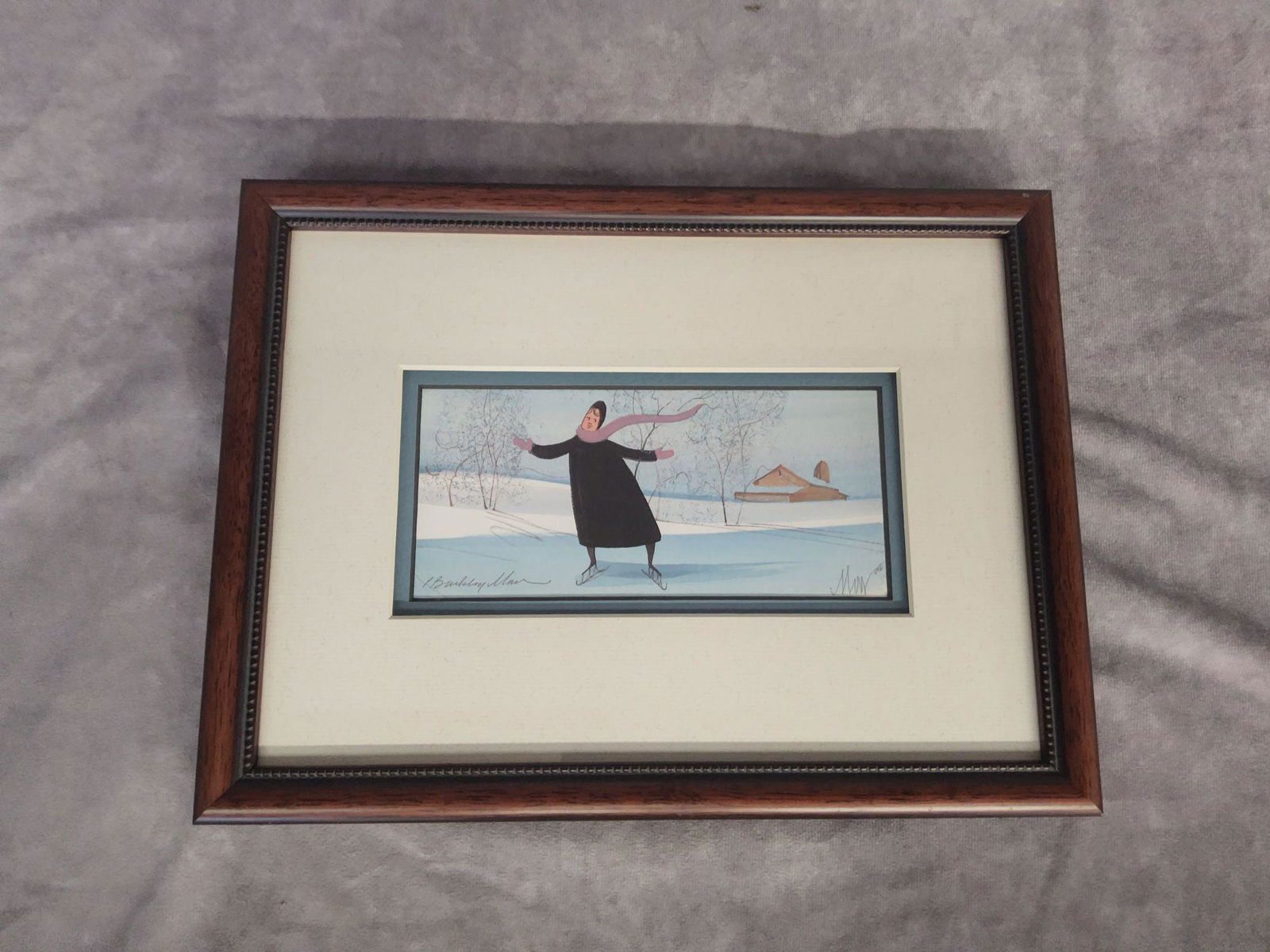 P. Buckley Moss Ice Skater ? (1 of 3)