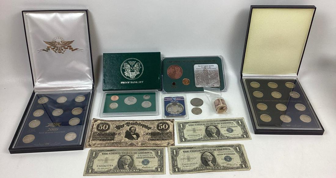 Group of Collectible Coins and Currency (1 of 4)