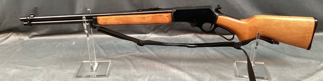 Marlin Model 30AS Rifle: Serial# 09074003. 99% finish. Bore is very good. Stock is excellent with copper tack added to pistol grip. Barrel 20"Overall 38 1/2"Registration Required.