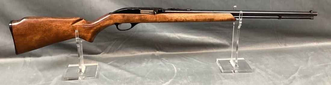 Western Auto Revelation Model 120 Rifle in .22 Long Rifle: Serial# None 90% finish. Bore is very good. Stock has been shellacked and has brush marks throughout. Barrel 22"Overall 41" Registration Required