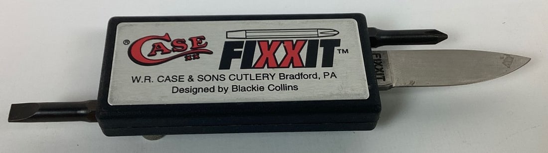 Case XX Fixxit Utility Knife: Has screwdrivers and knife blade. Minor wear. 3 1/4" long.