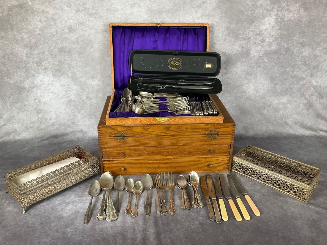 Early Silverplate & Chests (1 of 16)