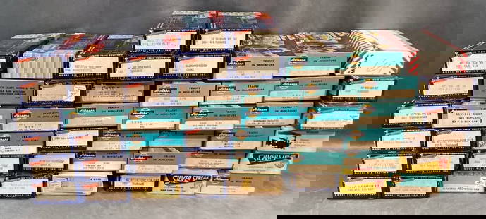 Group of 50 Vintage HO Rolling Stock Kits: Various types and road names. Wear to boxes. None appear to be assembled. Stored in a damp area.