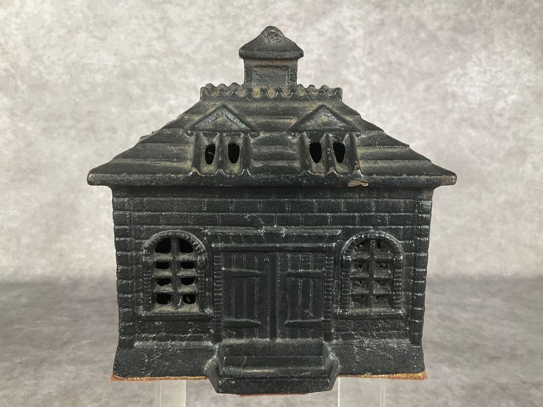 Vintage Cast Iron School House Bank (1 of 6)