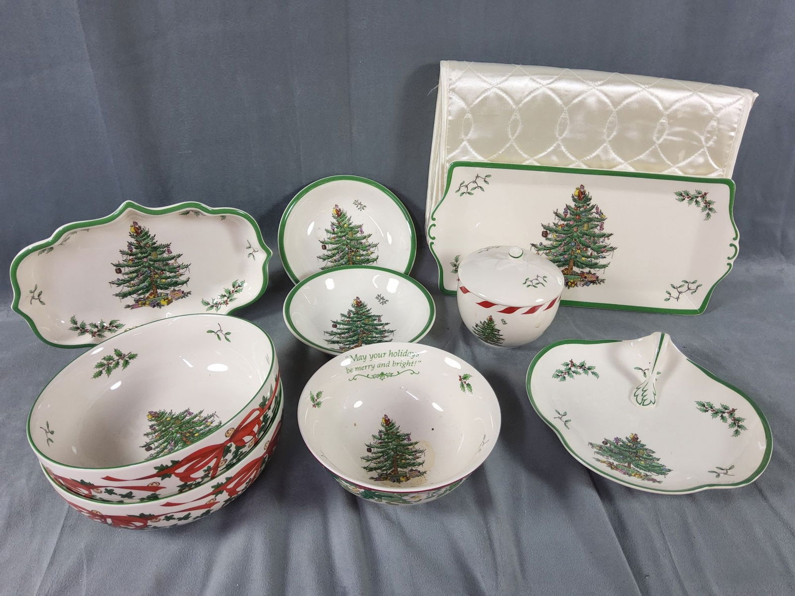 Spode Christmas Tree Dishes Mixed Lot (1 of 6)