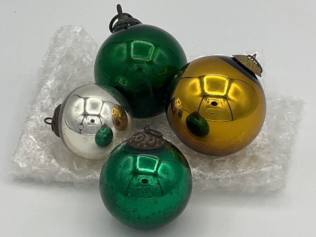 Antique Kugel Glass Ornaments (1 of 6)