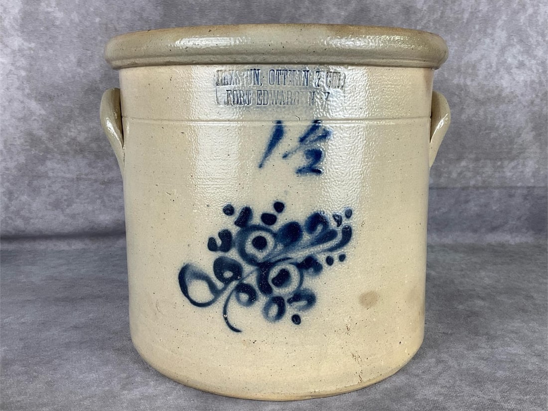 Haxstun, Ottman & Co 1 1/2 Gallon Stoneware Crock (1 of 10)