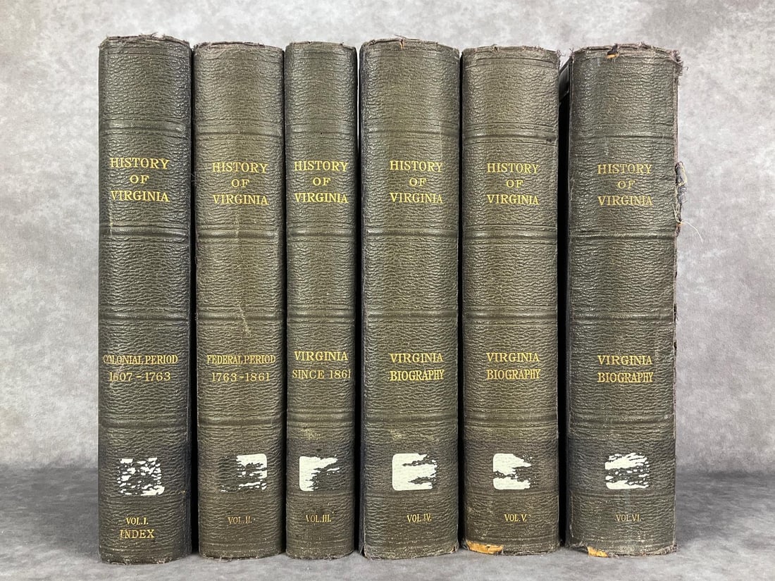 History of Virginia Complete Book Set (1 of 17)