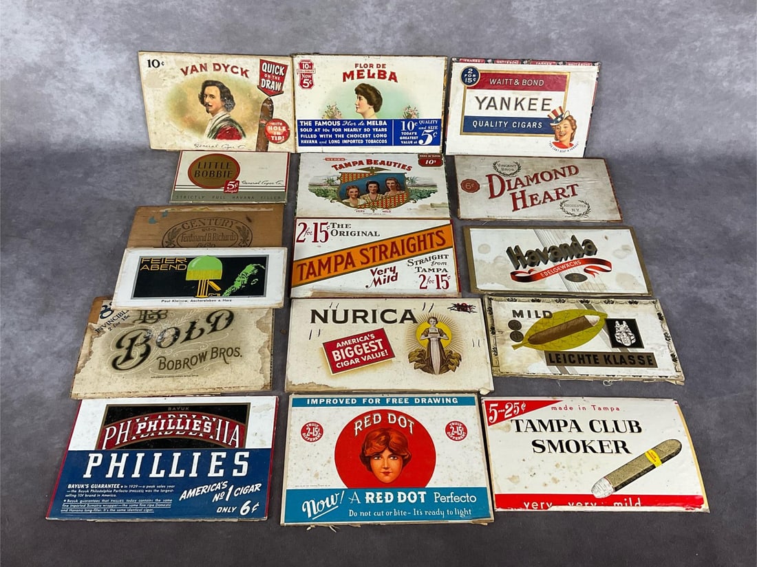 Cigar Box Lids with Labels (1 of 10)