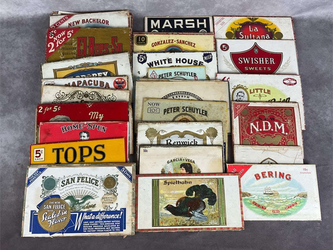 Cigar Box Lids with Labels (1 of 7)