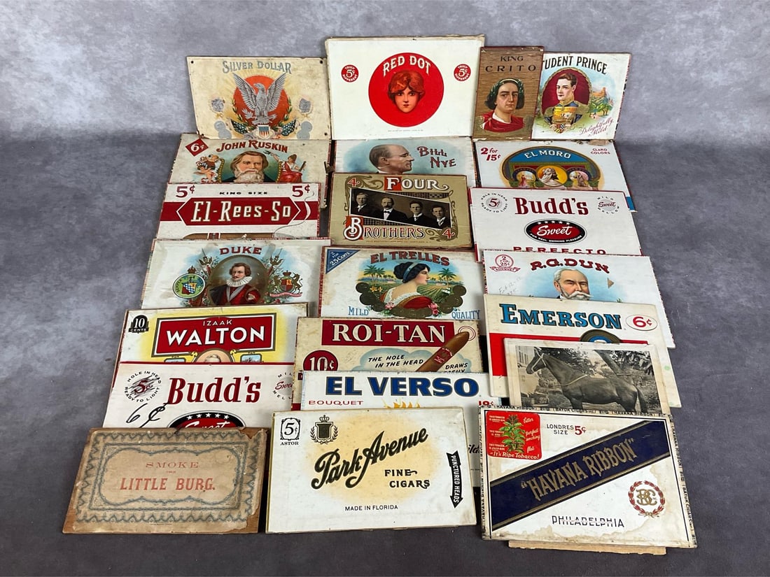 Cigar Box Lids with Labels (1 of 7)