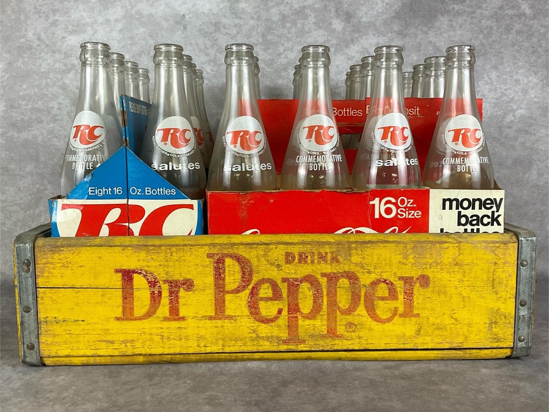 Dr Pepper Crate & RC Cola Bottles (1 of 7)