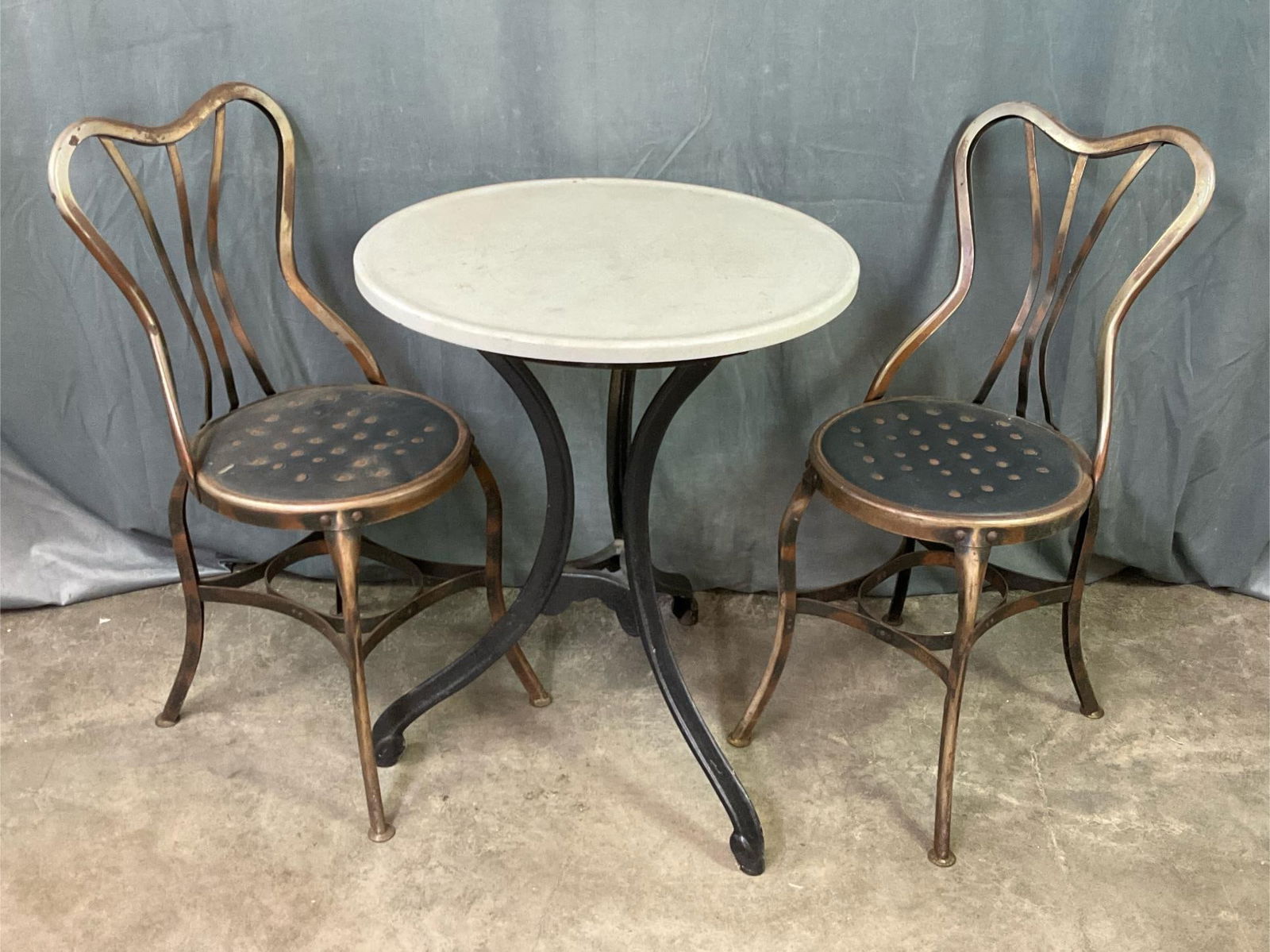 Marble Top Ice Cream Parlor Table (1 of 11)