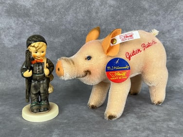 Goebel - Steiff Chimney Sweep & Pig