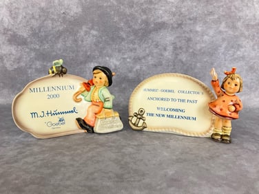 Two Millennium Plaques Boxed