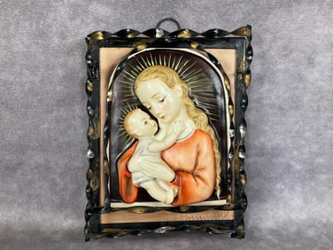 Madonna Plaque Framed No TMK