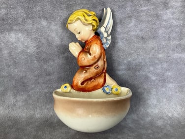 Angel At Prayer Holy Water Font
