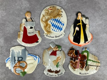 Six Goebel Brewery Plaques